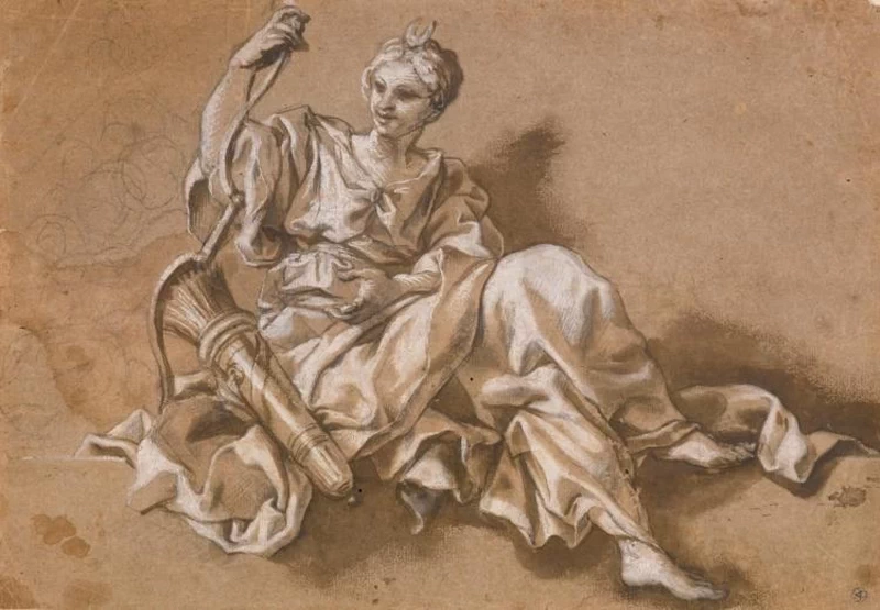 Diana seduta su una sporgenza